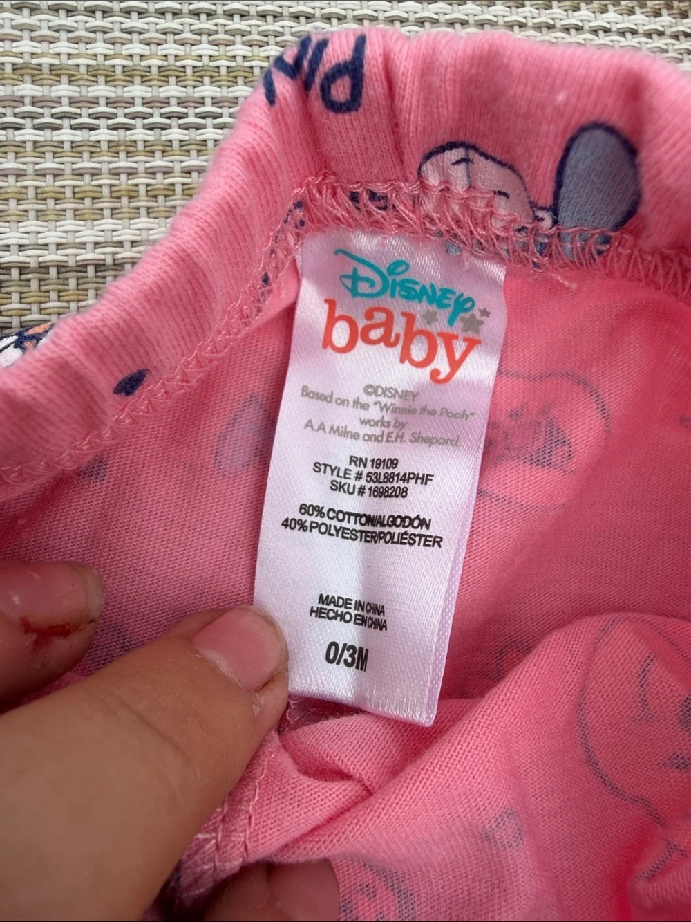Disney Pink Winnie the Pooh Group Hug Bodysuit Set